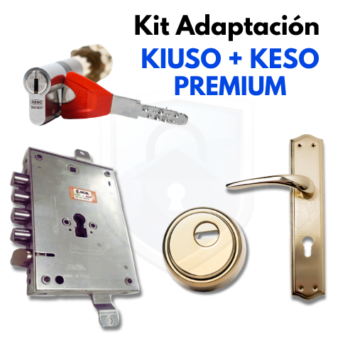 Pack cerradura Moia para kisuo keso 8000 dorado