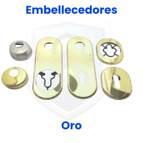 Juego embellecedores dorado interiores y exteriores dierre