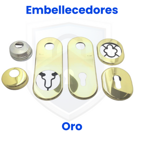 Juego embellecedores dorado interiores y exteriores dierre