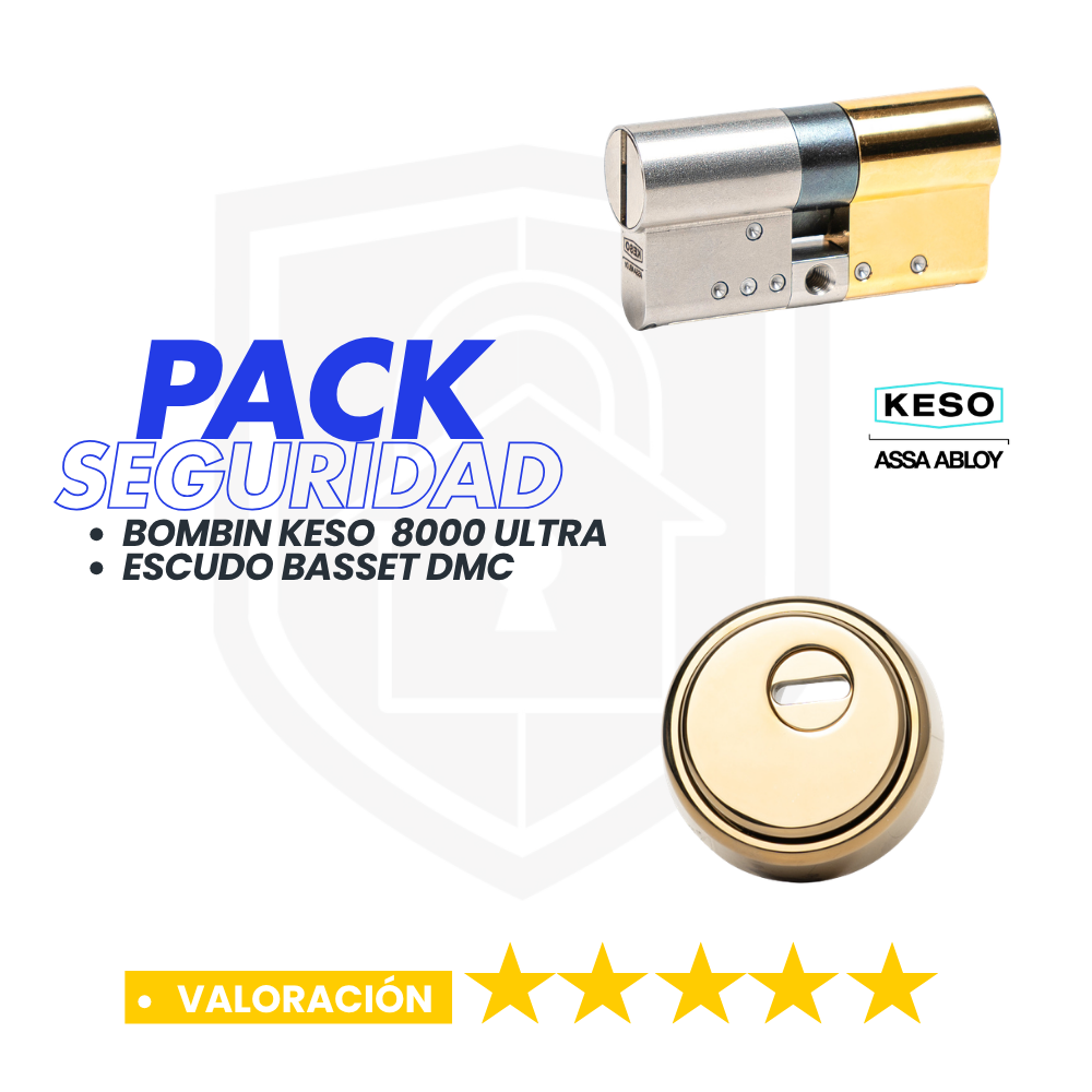 Pack de Seguridad KESO 8000 Omega2 Ultra + Escudo Basset