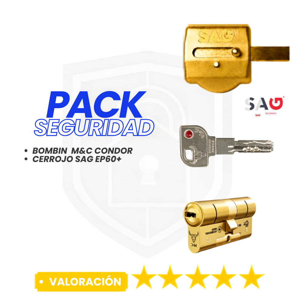 Pack Cerrojo SAG EP60 + Bombín M&C Condor (Llaves Iguales)