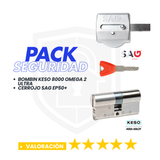 Pack Cerrojo SAG EP50 + Bombín KESO 8000 Ultra (Llaves Iguales)