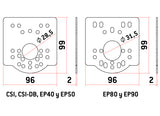 Placa Acero al magneso para cerrojo SAG