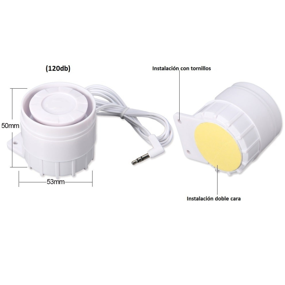 Cerradura Invisible Golden Shield 120dB – Sin Llave, con Alarma
