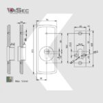 medidas para ESCUDO DISEC LG280 EZC Seguridad Cerrajeros Madrid