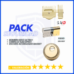 PACK DE SEGURIDAD CERROJO SAG EP50+KESO ULTRA + BASSET LATON