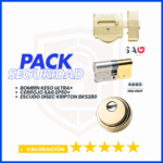 PACK DE SEGURIDAD CERROJO SAG EP50+KESO ULTRA + DISEC KRIPTON LATON