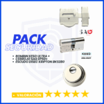 PACK DE SEGURIDAD CERROJO SAG EP50KESO ULTRA DISEC KRIPTON PLATA Seguridad Cerrajeros Madrid