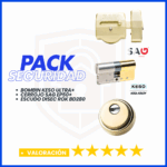 PACK DE SEGURIDAD CERROJO SAG EP50+KESO ULTRA + DISEC ROK bd280 LATON