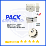 PACK DE SEGURIDAD CERROJO SAG EP50+KESO ULTRA + DISEC ROK PLATA