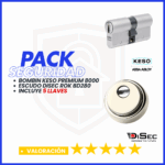 PACK SEGURIDAD KESO PREMIUM + DISES ROC BD280 CROMO