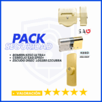 PACK DE SEGURIDAD CERROJO SAG EP50+KESO ULTRA + DISEC lg280 LATON
