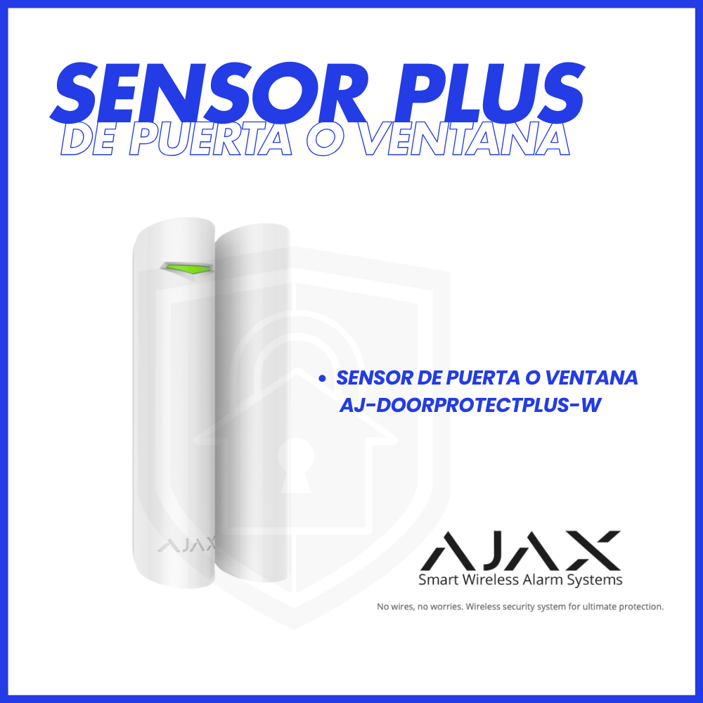 Sensor Magnético AJAX plus AJ-DOORPROTECTPLUS-W Sensor Magnético AJAX plus AJ-DOORPROTECTPLUS-W